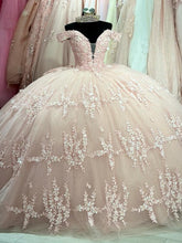 Exquisite Off-Shoulder Ball Gown with Lace Appliques & Bow Detail Pink Tulle Quinceanera Dress for Sweet 16 & Princess Birthday Parties
